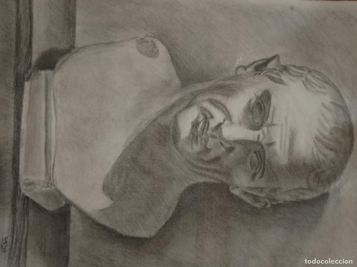 Arte: carboncillo 70 x 50 a&ntilde;os 80s dibujo original arte decoracion - FIRMADO GASPAR