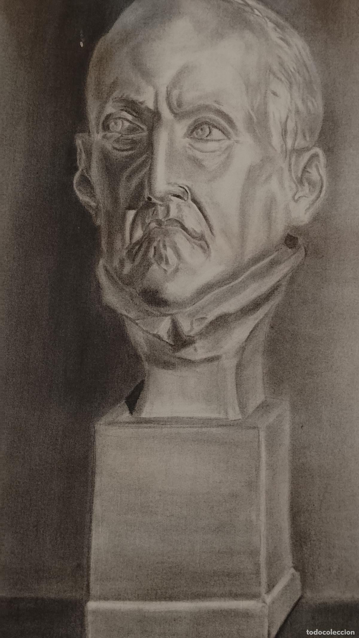 Arte: carboncillo 65 x 50 CM a&ntilde;os 80s dibujo original A MANO arte decoracion - ARTISTA FIRMADO GASPAR