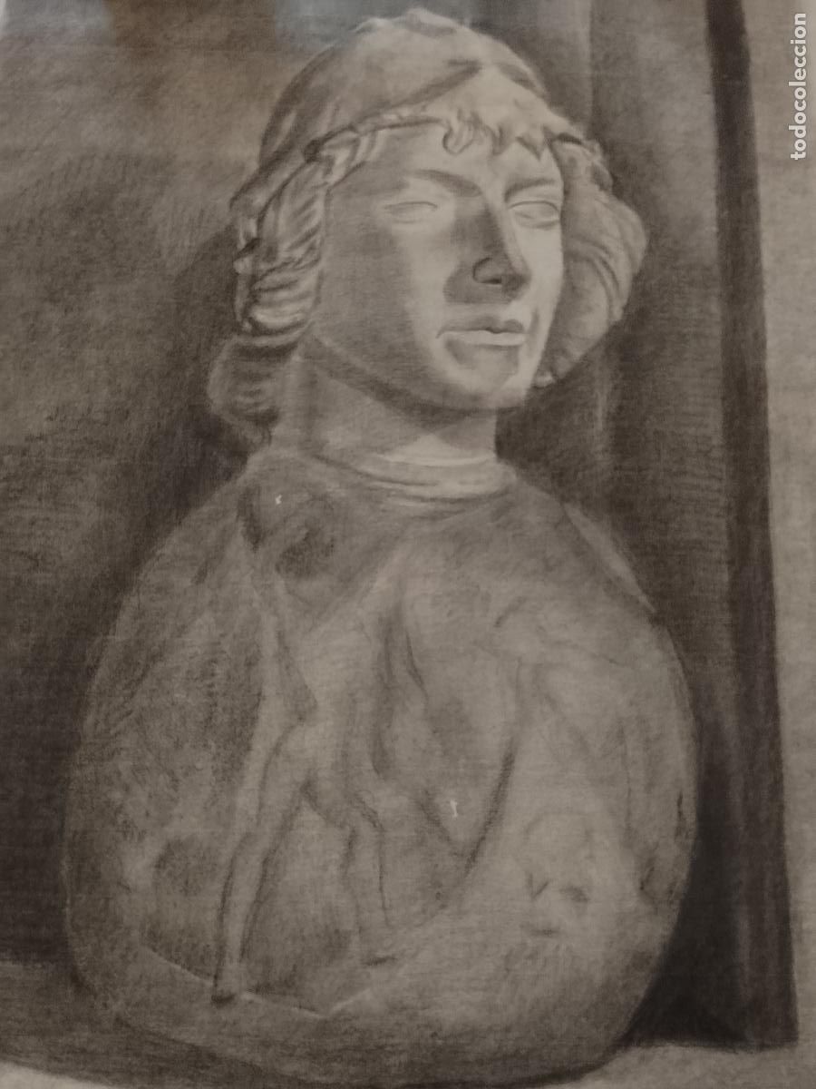 Arte: carboncillo 70 x 50 CM a&ntilde;os 80s dibujo original A MANO arte decoracion - ARTISTA FIRMADO GASPAR
