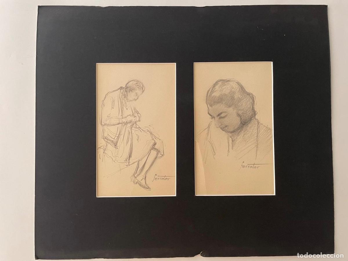 Arte: DIBUJO A LAPIZ -FIRMADO FERRATER