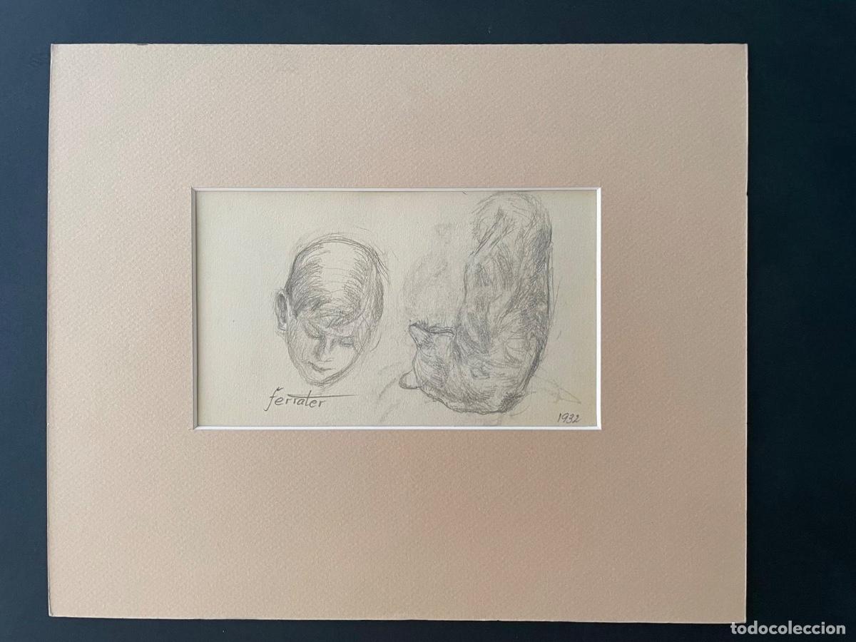 Arte: DIBUJO A LAPIZ -FIRMADO FERRATER
