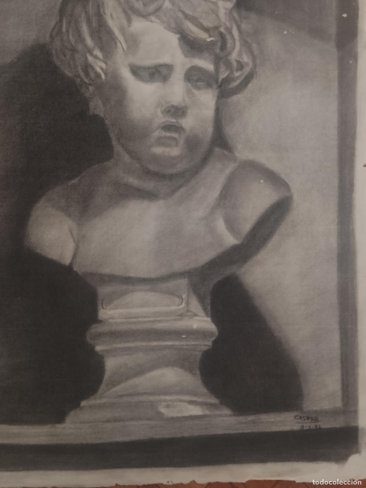 Arte: carboncillo 69 x 50 CM a&ntilde;os 80s dibujo original A MANO arte decoracion - ARTISTA FIRMADO GASPAR