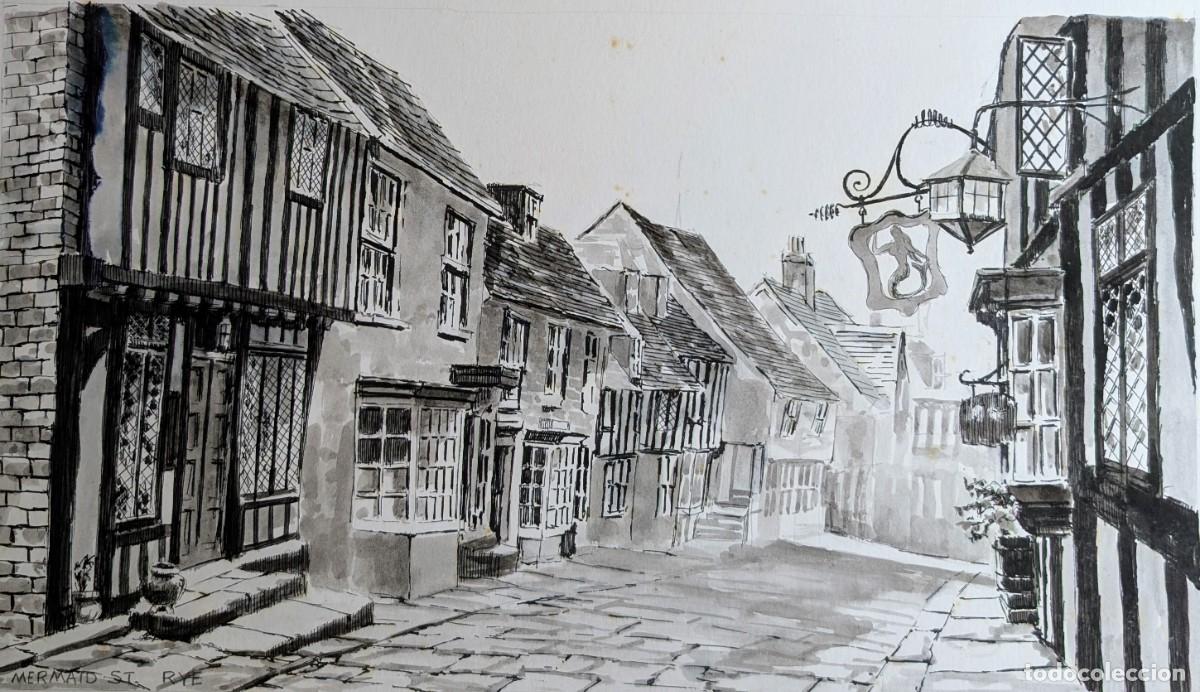 Arte: L&aacute;mina Antigua Wellman - Mermaid Street (Rye)
