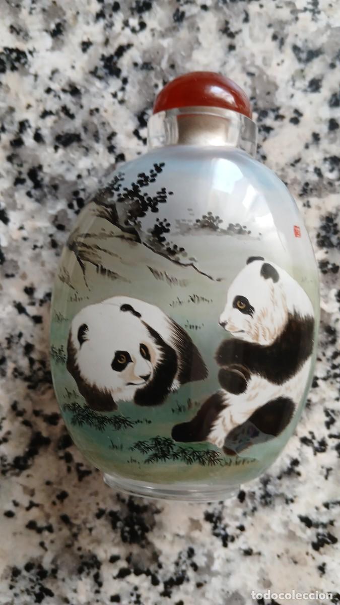 Arte: frasco de rap&eacute; chino pintado interior a mano
