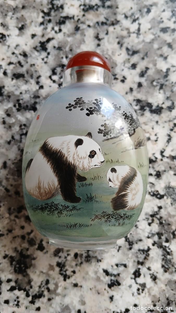 Arte: frasco de rap&eacute; chino pintado interior a mano