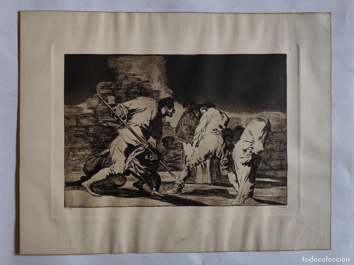 Arte: FRANCISCO DE GOYA, DISPARATE CRUEL, N&ordm; 6, MARCA DE AGUA JOSE GUARRO. PRIMER TERCIO SIGLO XX