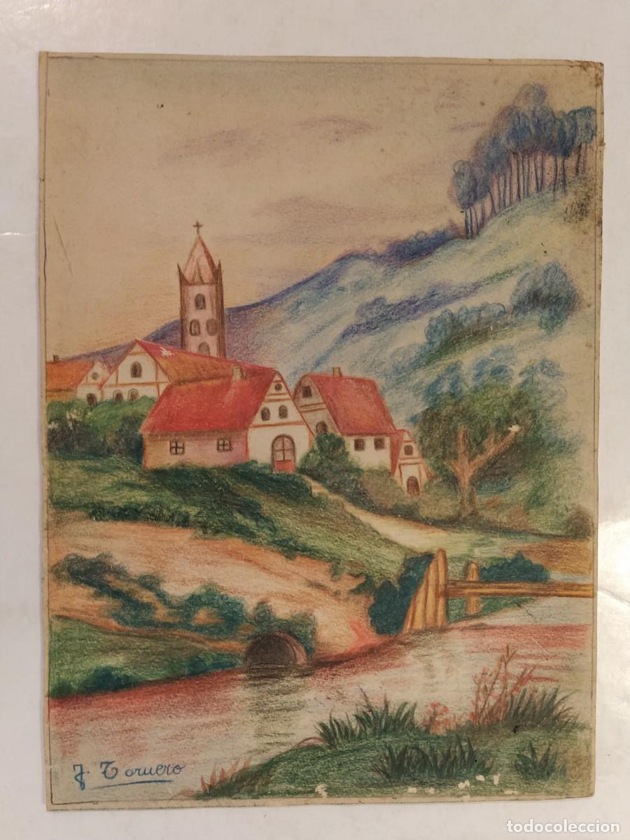 Arte: DIBUJO ORIGINAL A MANO FIRMADO POR TARUERO -VER FOTOS