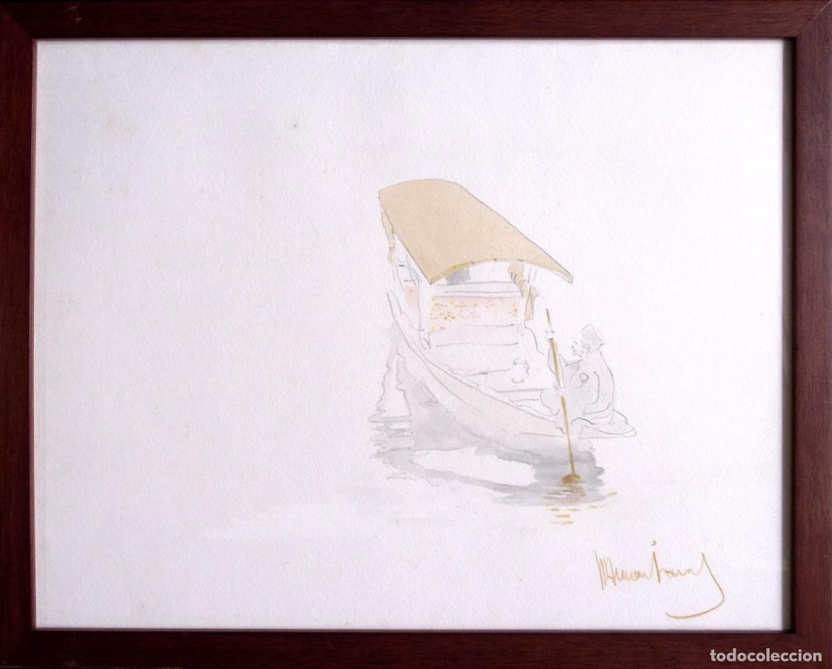 Arte: Dibujo enmarcado de RAM&Oacute;N JES&Uacute;S VIVES &bull; T&eacute;cnica mixta sobre papel &bull; 40x32 cm.