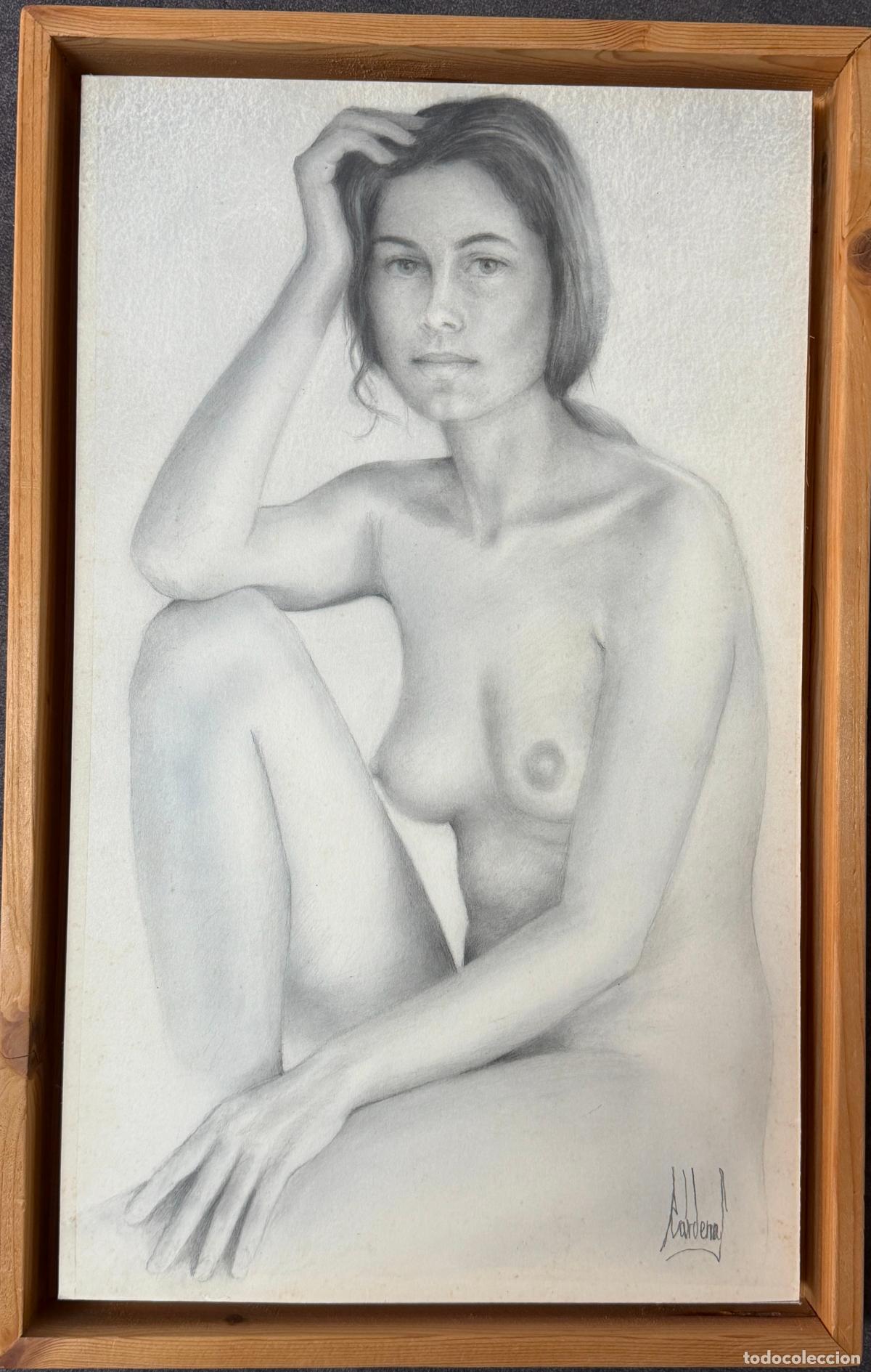 Arte: C&aacute;rdenas , dibujo a l&agrave;piz , desnudo femenino , Granada , M&aacute;laga ,