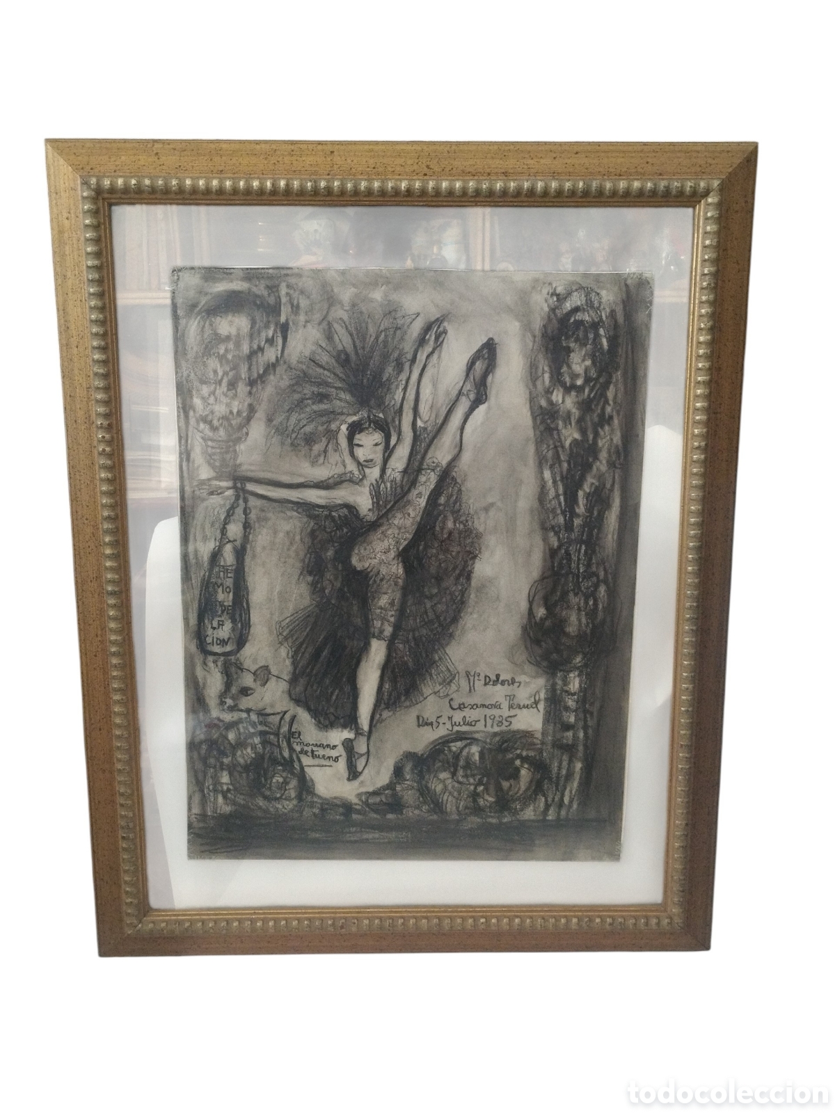 Arte: Dolores Casanova Teruel 1985. Dibujo original carboncillo
