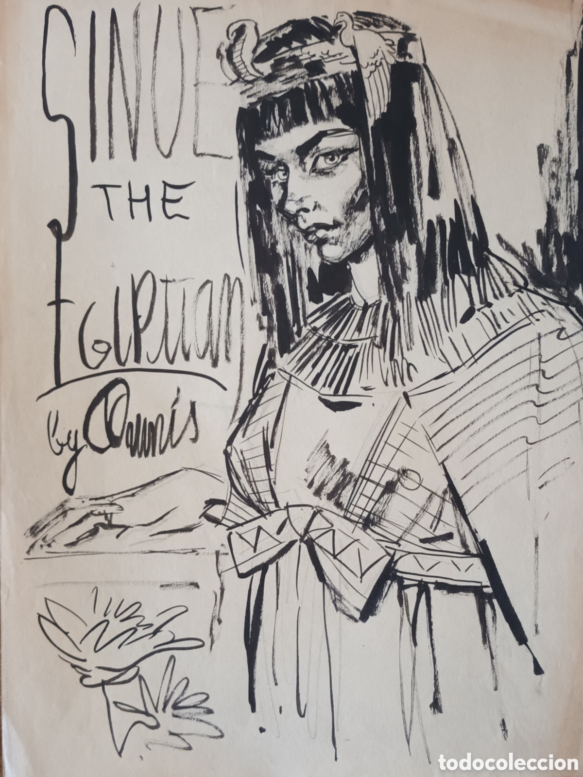 Arte: Dibujo a tinta sobre papel