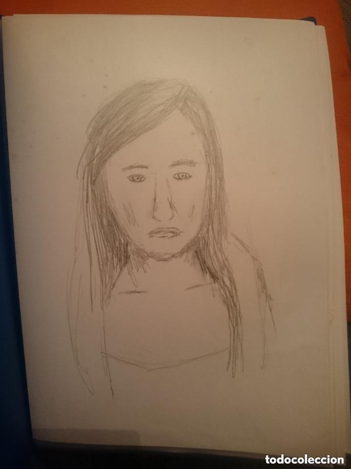 Arte: CRISTINA 1 - DIBUJO ORIGINAL BOCETO FEMENINO - D.R.A. 1996