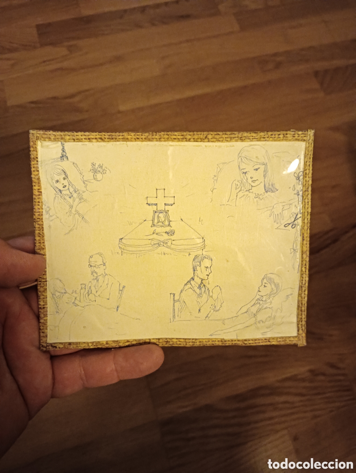 Arte: Antiguo dibujo,tinta sobre papel