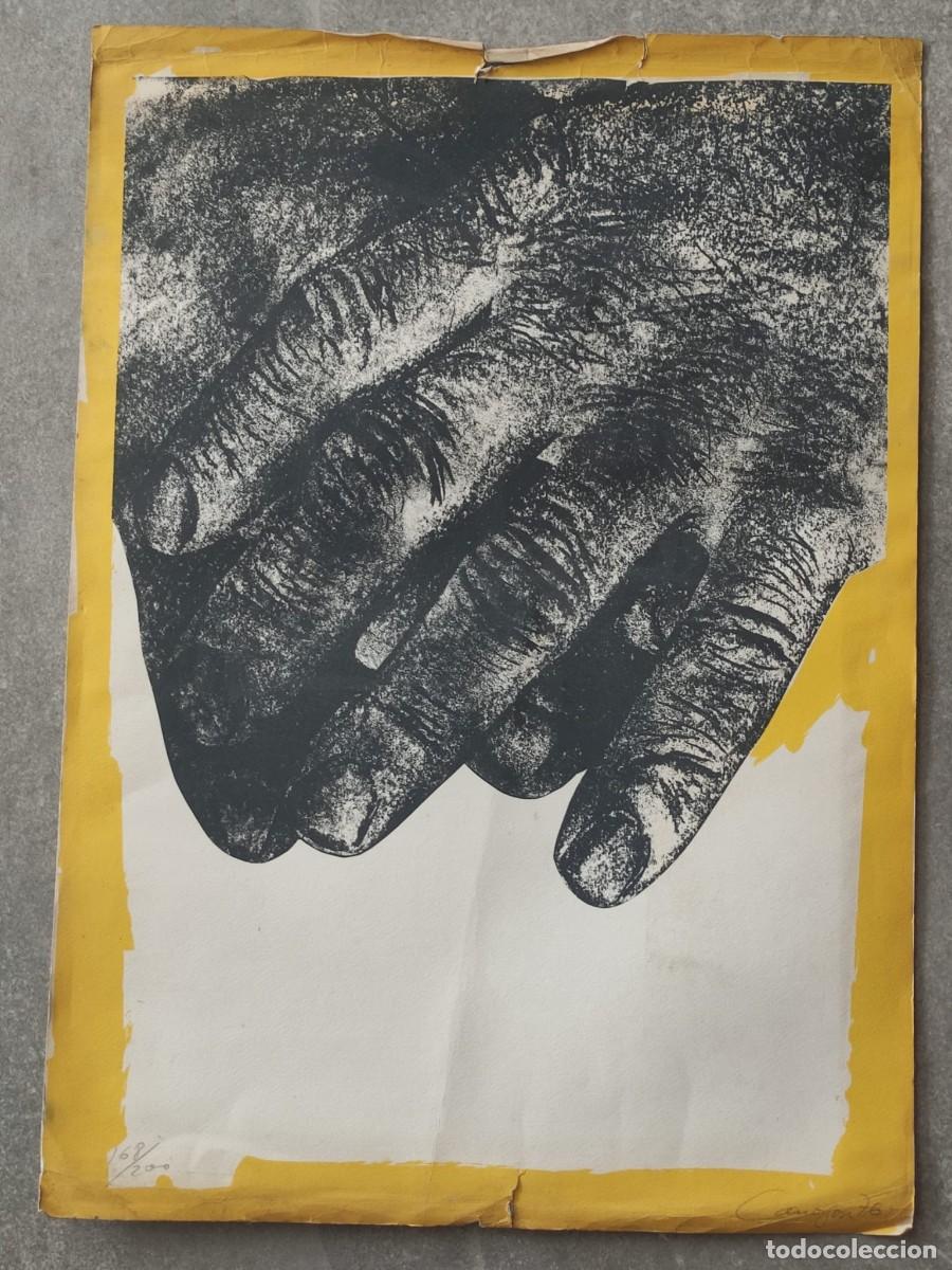 Arte: Serigraf&iacute;a de CANOGAR &rdquo;Manos&rdquo;