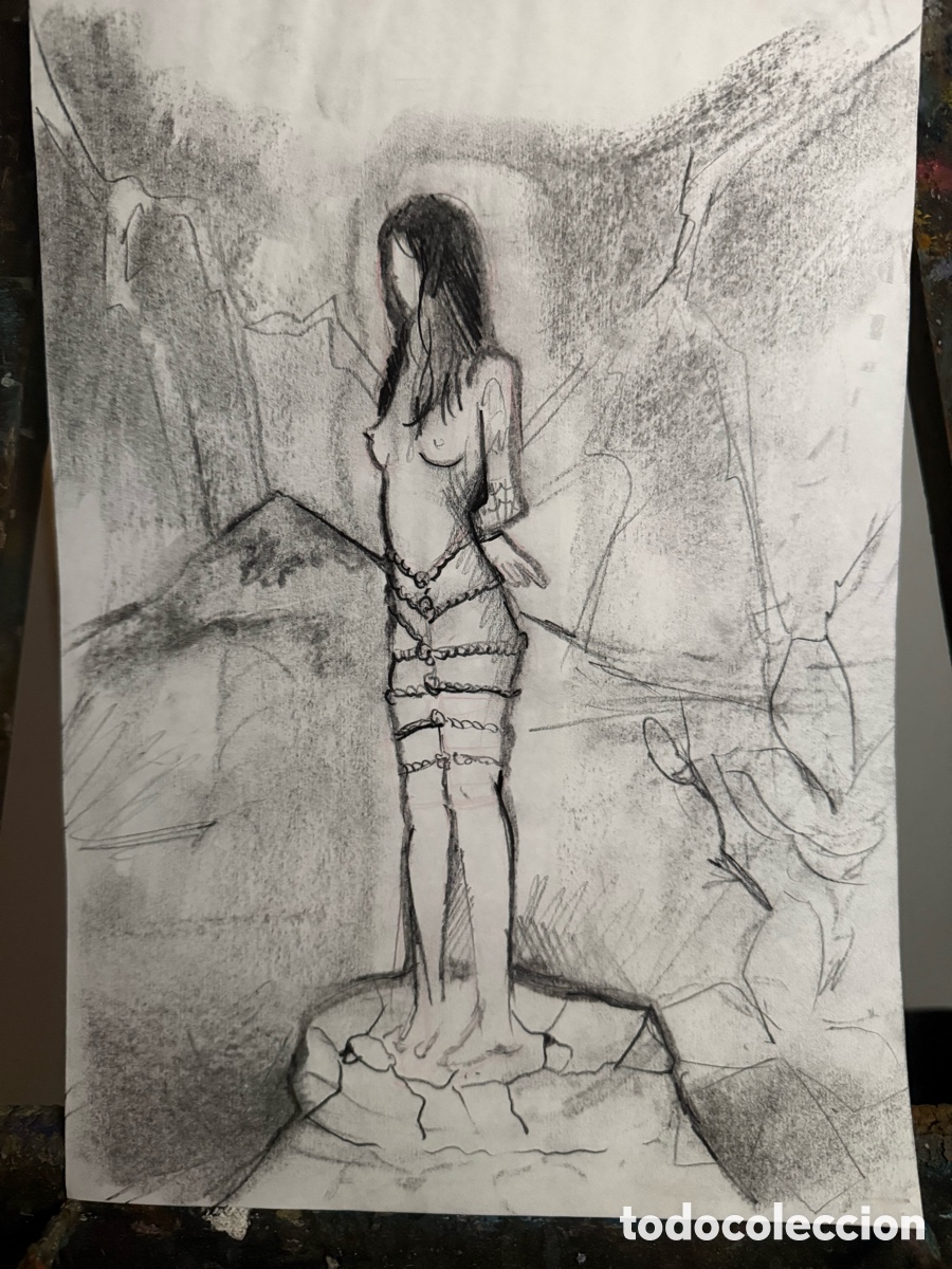 Arte: Dibujo life drawing edici&oacute;n shibari