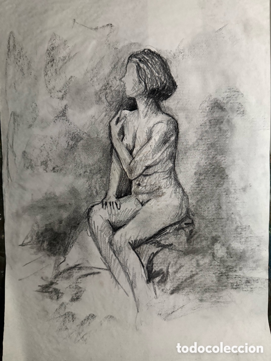 Arte: Dibujo life drawing t&eacute;cnica de carboncillo