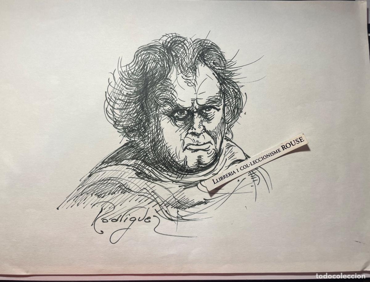 Arte: LUIS RODRIGUEZ - DIBUJO A TINTA FIGURA - FIRMADO RODRIGUEZ - 29,5X21 CM.
