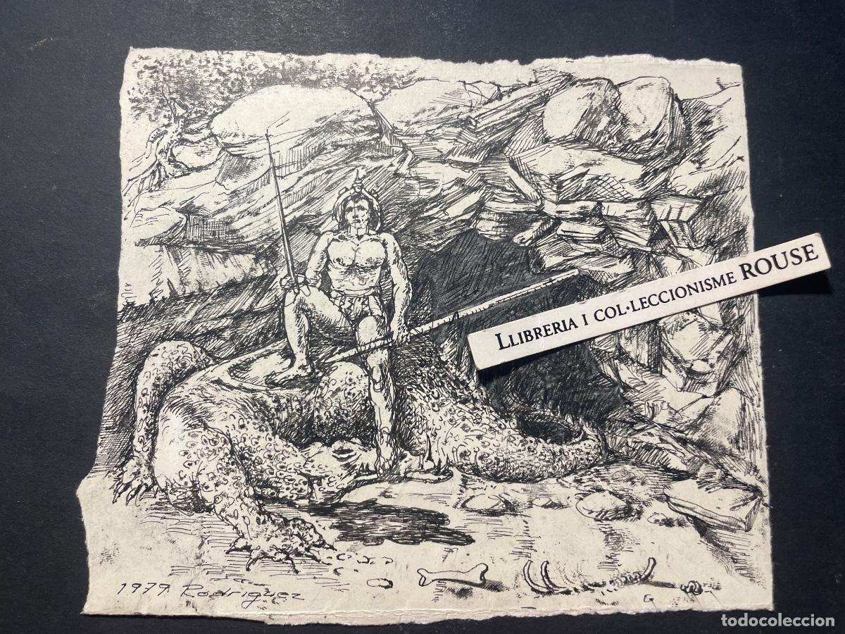 Arte: LUIS RODRIGUEZ - DIBUJO A TINTA PARA ALGUNA ILUSTRACION DE ALGUN COMIC - FIRMADO 1979 RODRIGUEZ