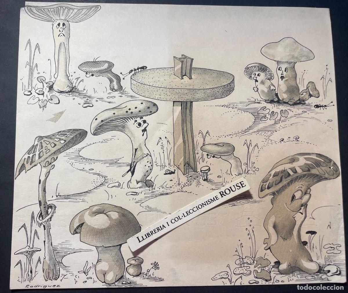 Arte: LUIS RODRIGUEZ - DIBUJO A TINTA PARA ALGUNA ILUSTRACION DE ALGUN COMIC - FIRMADO RODRIGUEZ