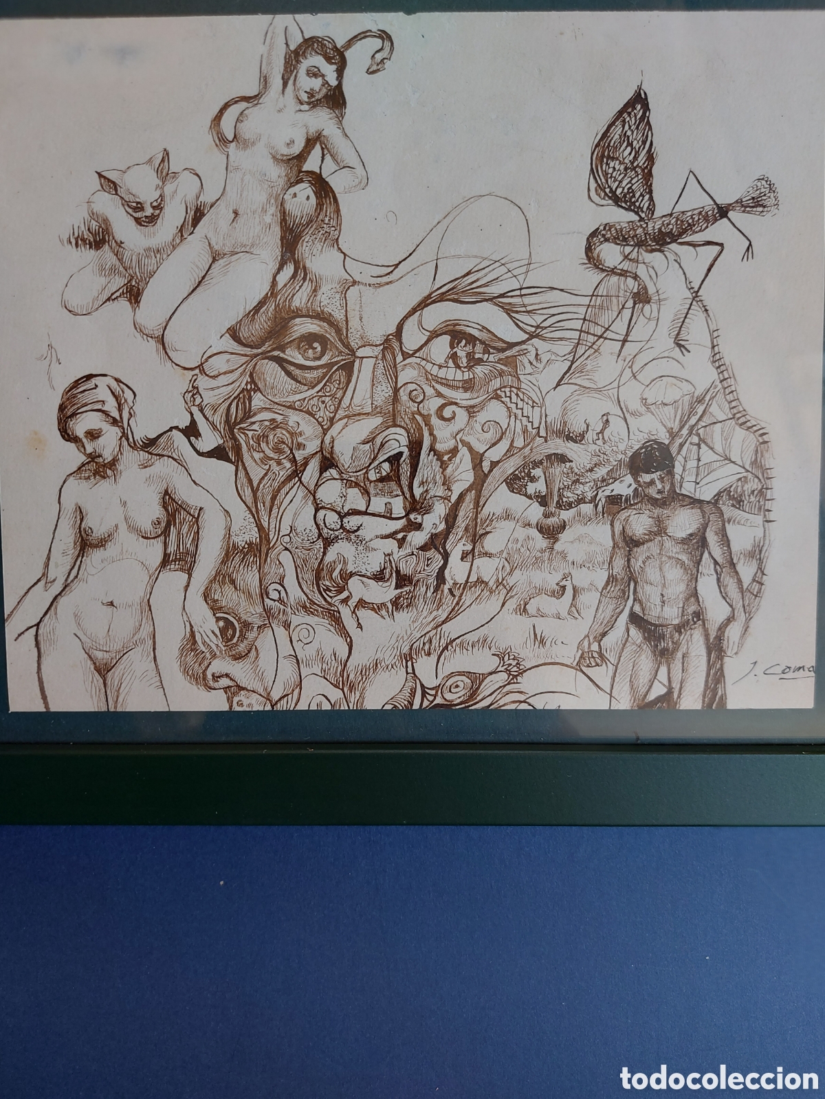 Arte: JOAN COMA &rdquo;BOCETO ROSTRO PERSONAJE&rdquo; ESCUELA DALINIANA