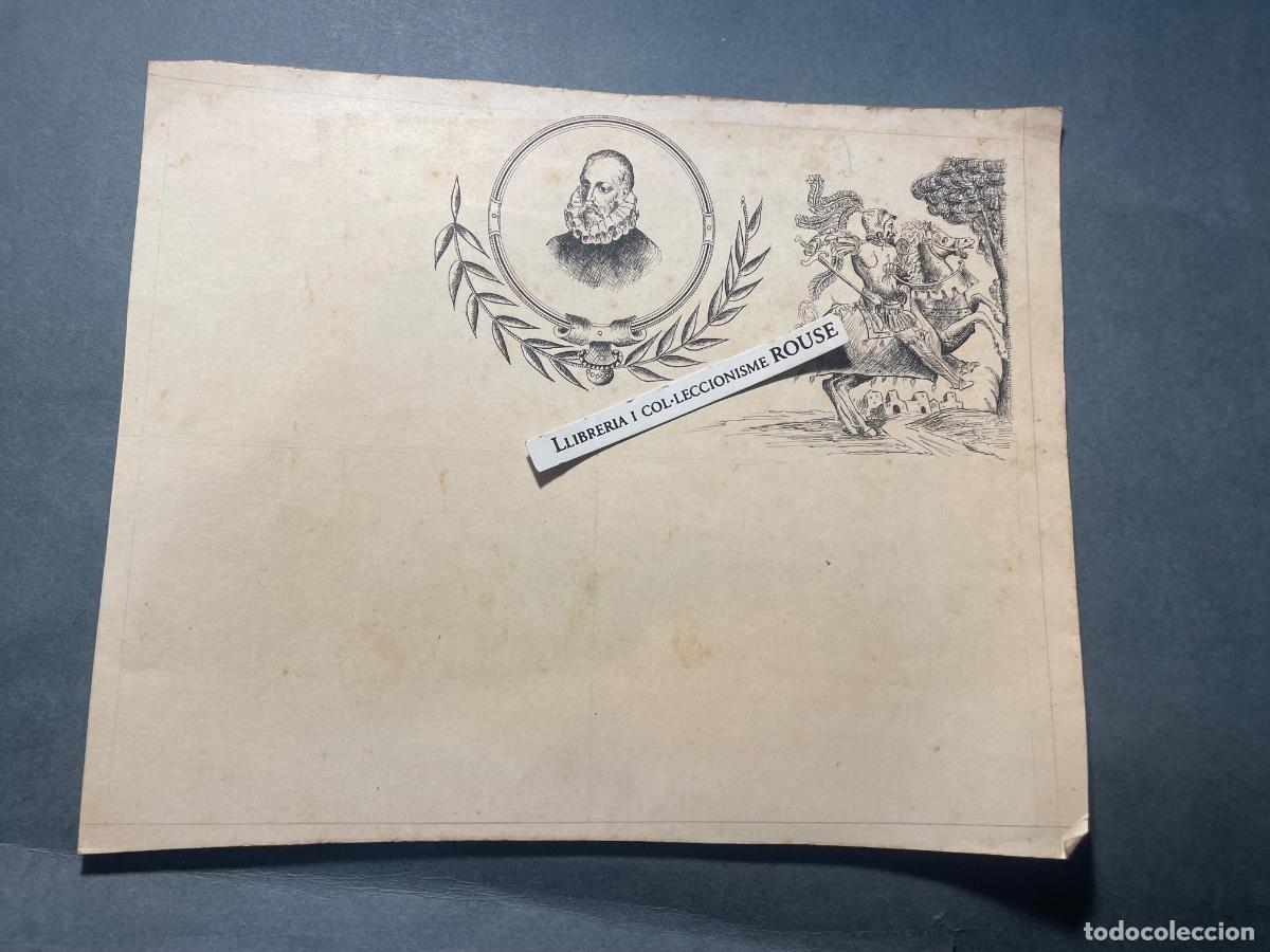 Arte: CERVANTES / DON QUIJOTE - 2 DIBUJOS A TINTA PARA UNA ILUSTRACI&Oacute;N DE ALGUN LIBRO -