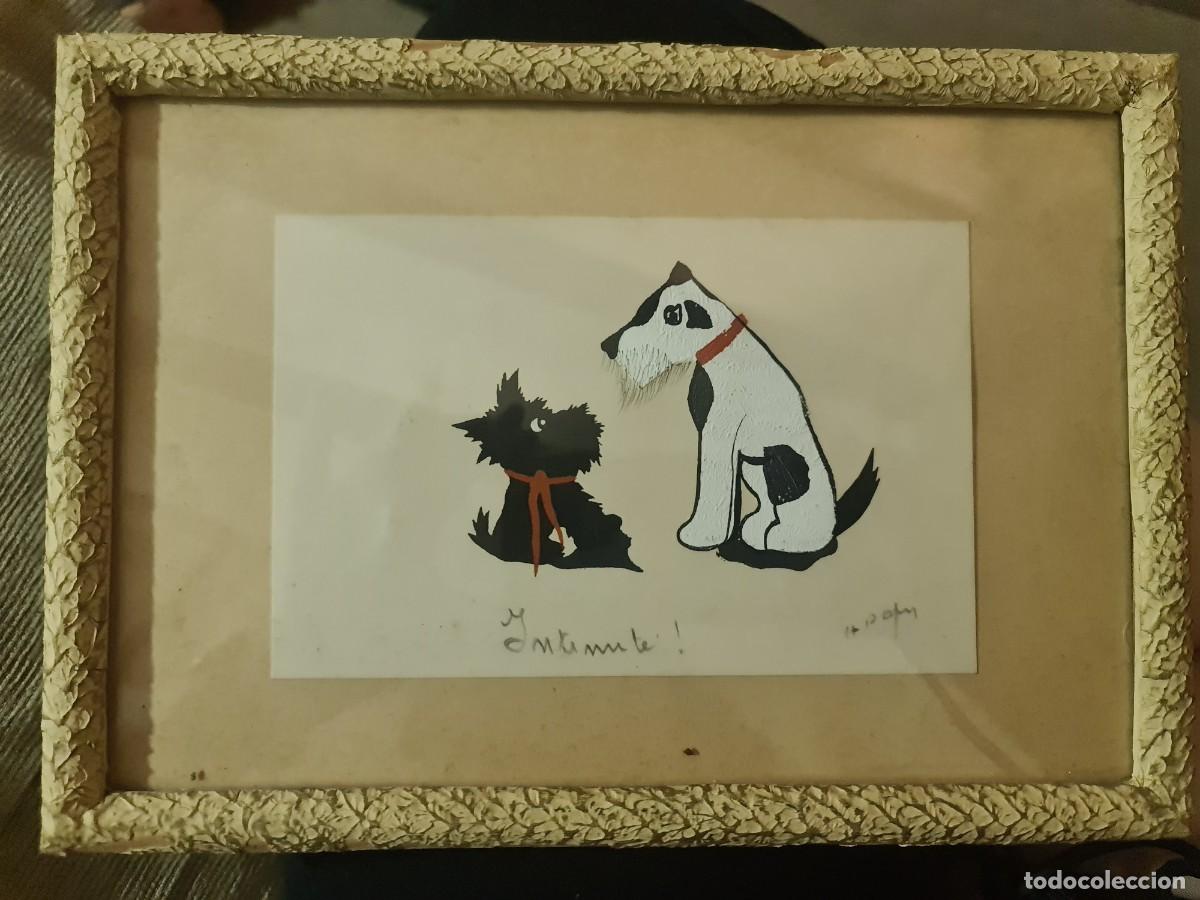 Arte: Intimit&eacute;! Dibujo pochoir, de Frederic Chaussidiere. Art dec&oacute;.
