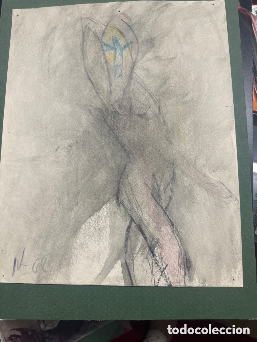 Arte: mujer cubista, boceto a&ntilde;o 60
