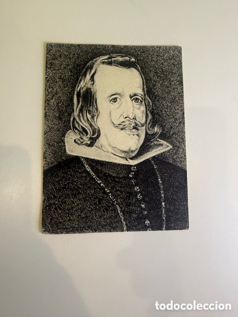 Arte: Carles Prun&eacute;s 1952 &ndash; Rey Felipe IV de Vel&aacute;zquez, dibujo original firmado . El d&iacute;a de navidad 1952.