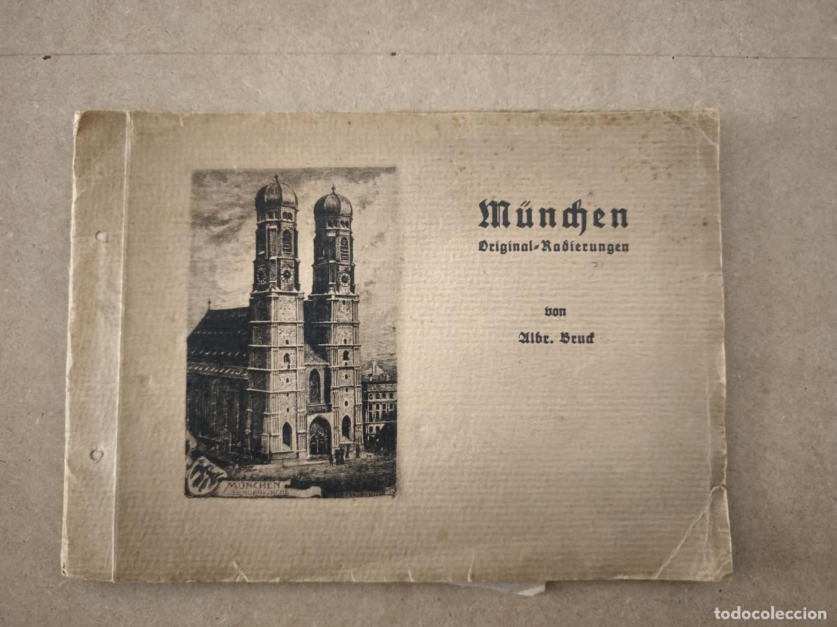 Arte: Carpeta original con 10 aguafuertes de M&uacute;nich (ca. 1930) &ndash; Albrecht Bruck &ndash; Original-Radierungen &ndash; C