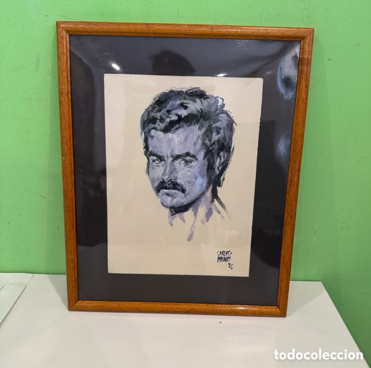 Arte: Carles Prun&eacute;s (Barcelona, 1937-2017) dibujo original. Autorretrato firmado y fechado 1976