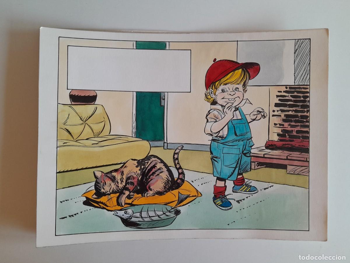 Arte: LOTE 2 DIBUJOS ORIGINALES A&Ntilde;OS 1980. SIN FIRMAR