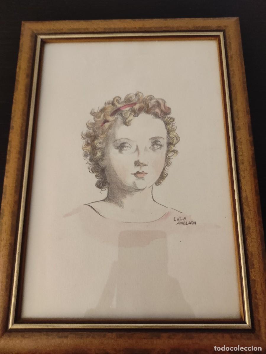 Arte: Cuadro Lola Anglada. Medidas 30 de largo x 21 ancho