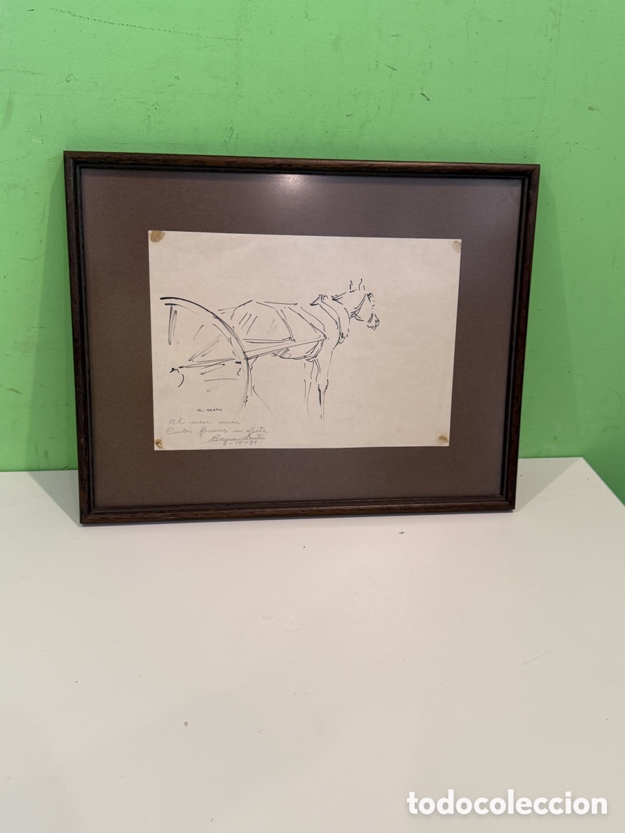 Art: C. Sintes &ndash; Dibujo original dedicado a Carles Brunes 1981