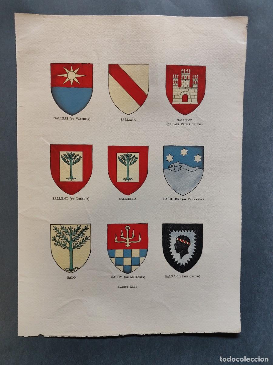 Arte: Escudos Her&aacute;ldicos Apellidos Hist&oacute;ricos SALINAS SALLANA SALLENT SALMELLA SALMURRI SALO SALOM SALR&Aacute;