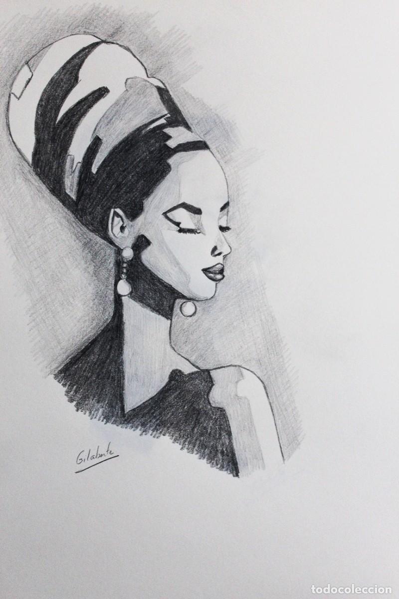 Art: Mujer exotica obra de Mercedes Gilaberte