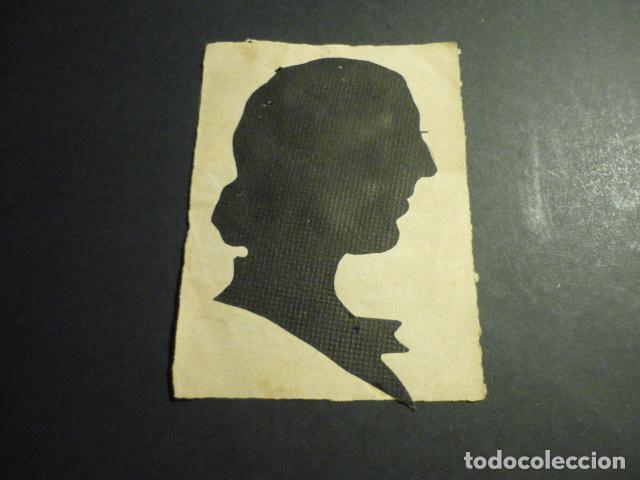 Kunst: RETRATO DE MUJER SILUETA SOBRE CARTULINA 8 X 12,5 CM