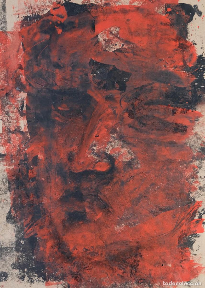 Arte: Dibujo acr&iacute;lico sobre papel Rostro siglo XX