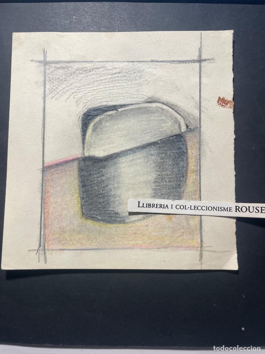 Arte: ANTIGUO APUNTE DIBUJO A&Ntilde;OS 60 - PARTE POSTERIOR E.B. 14X15 CM. ESTADO EL QUE SE VE EN LAS