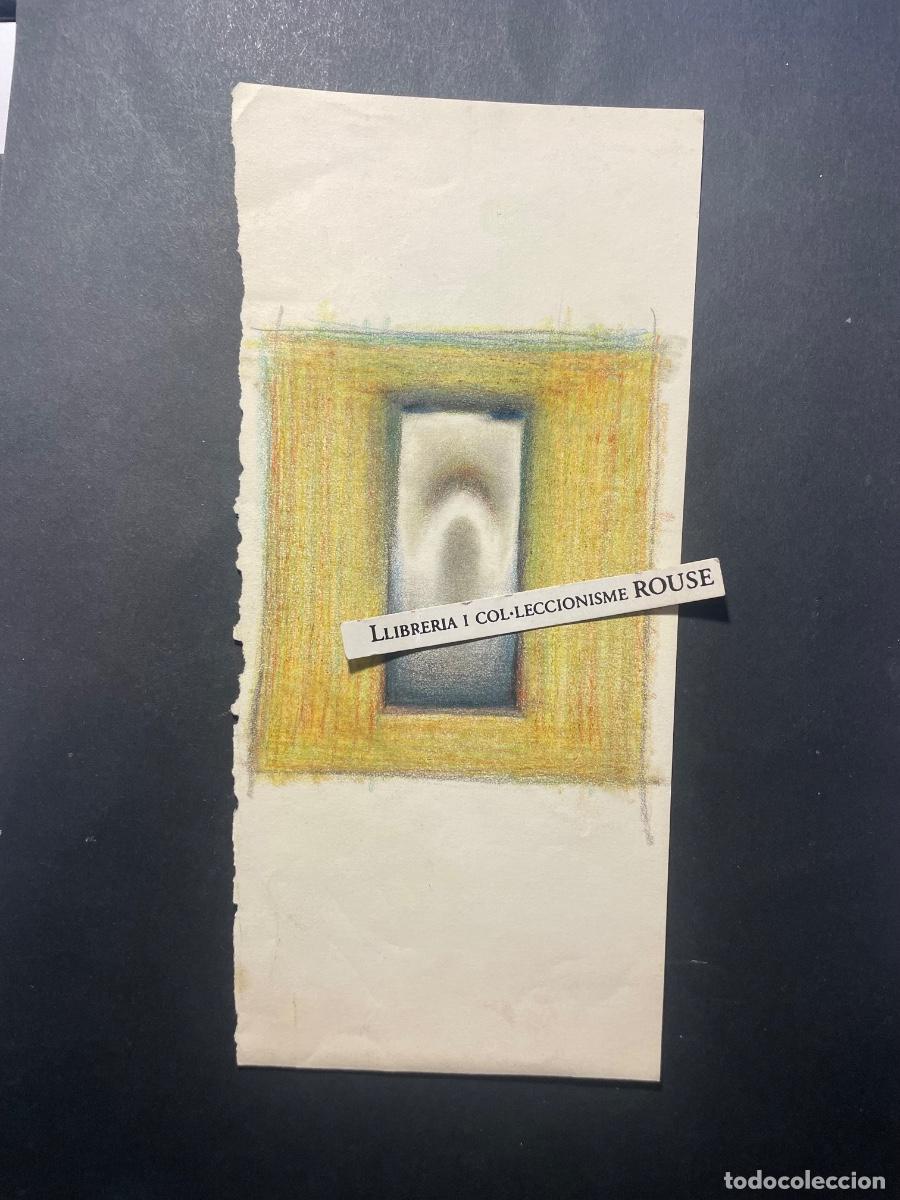 Arte: ANTIGUO APUNTE DIBUJO A&Ntilde;OS 60 - PARTE POSTERIOR E.B. 21,5X10 CM. ESTADO EL QUE SE VE EN LAS