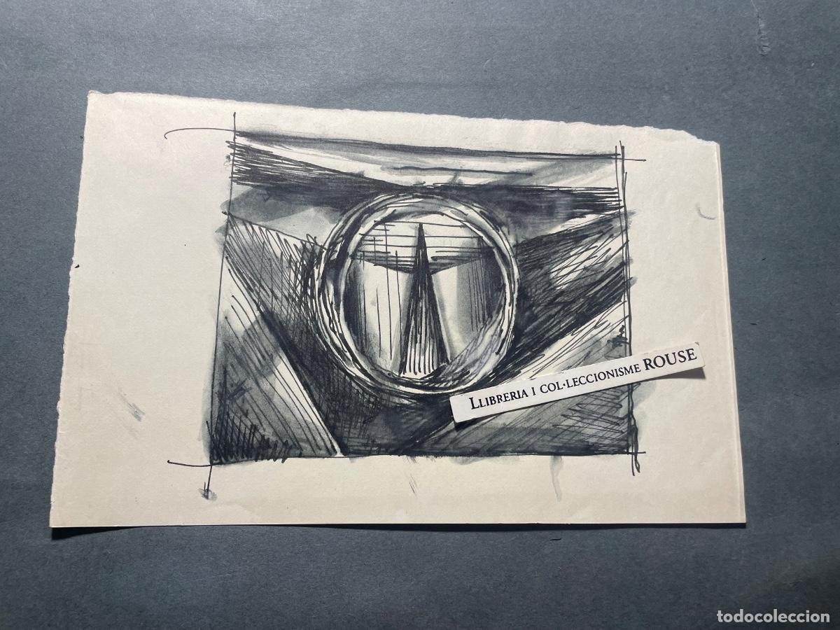 Arte: ANTIGUO APUNTE DIBUJO A&Ntilde;OS 60 - PARTE POSTERIOR E.B. 21X13,5 CM. ESTADO EL QUE SE VE EN LAS