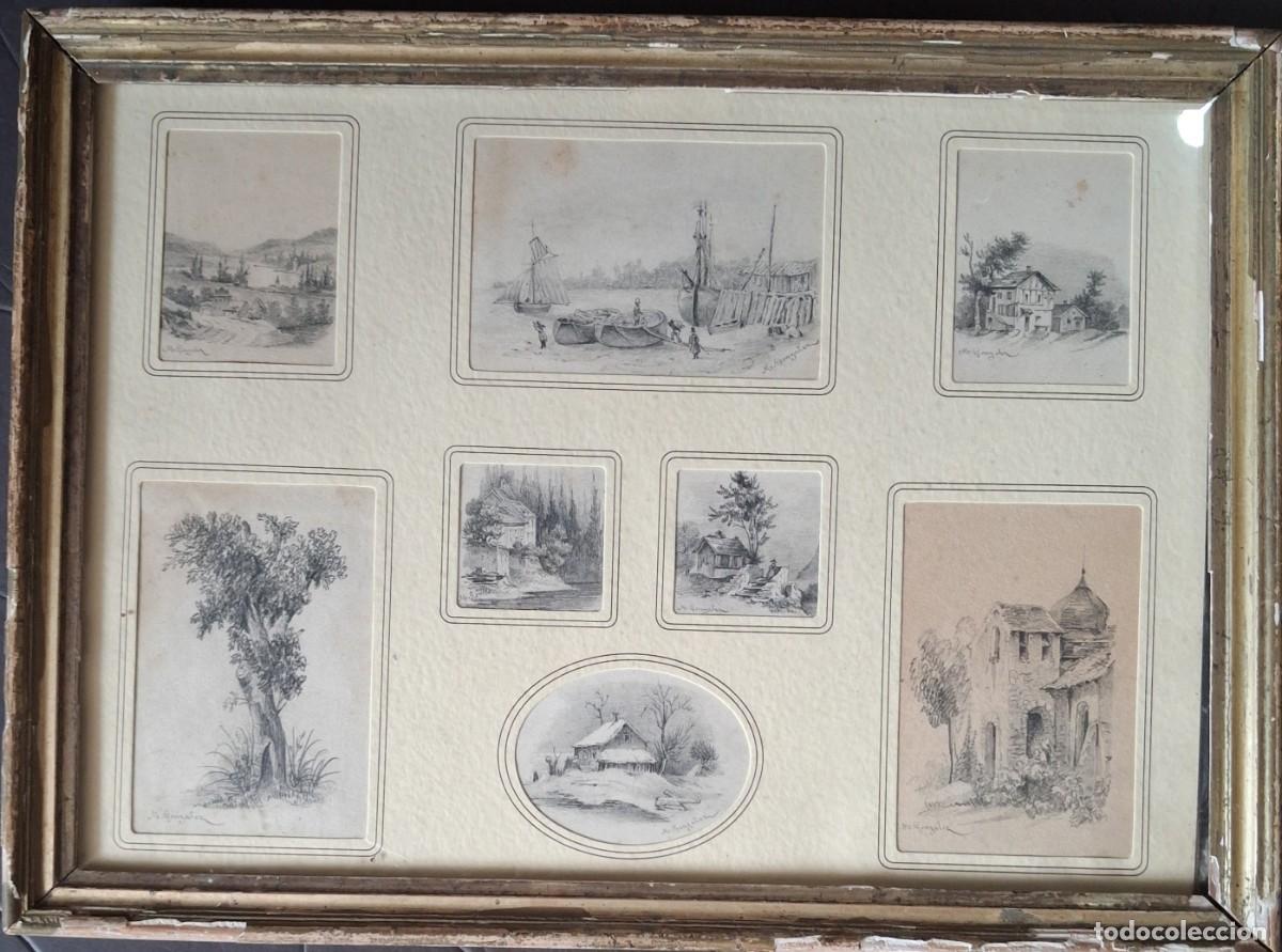 Arte: Manuel Gonzalez Mendez (1843-1909)Pintor canario Dibujos