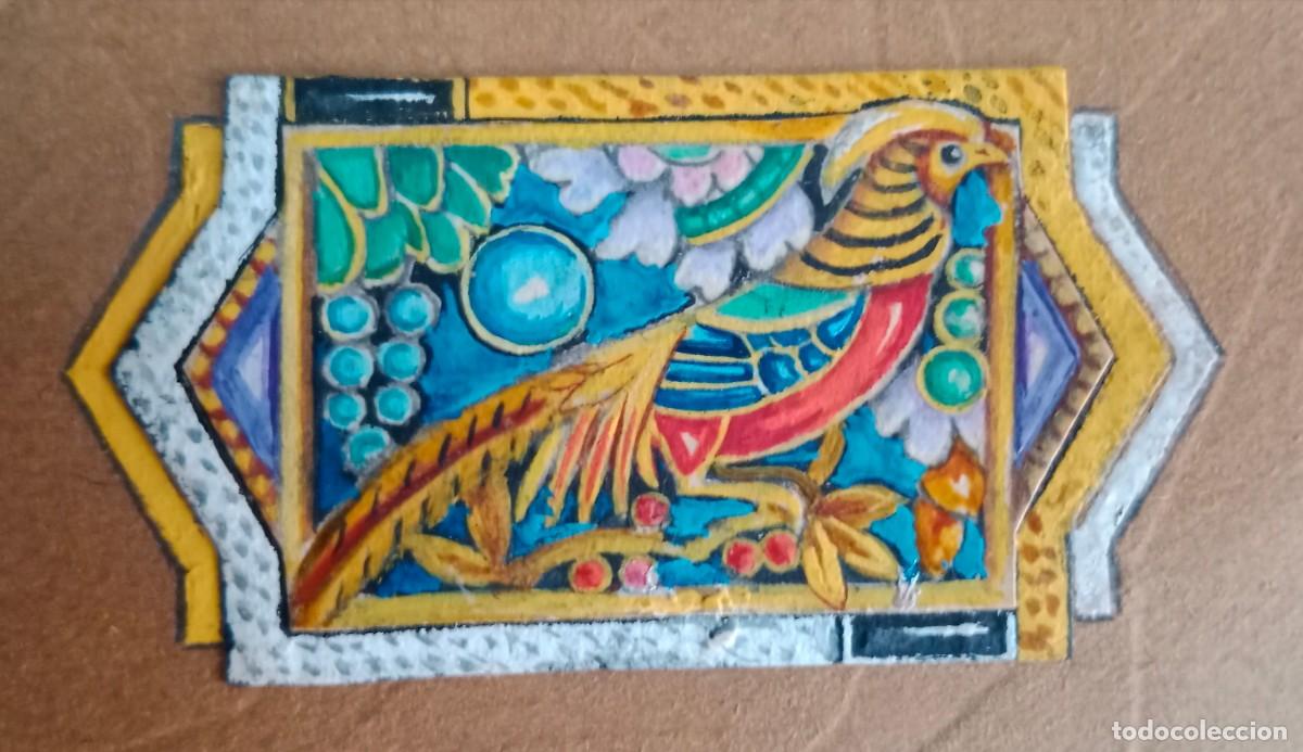 Arte: ART D&Eacute;CO - 1930'S - DIBUJO DE JOYA - GOUACHE