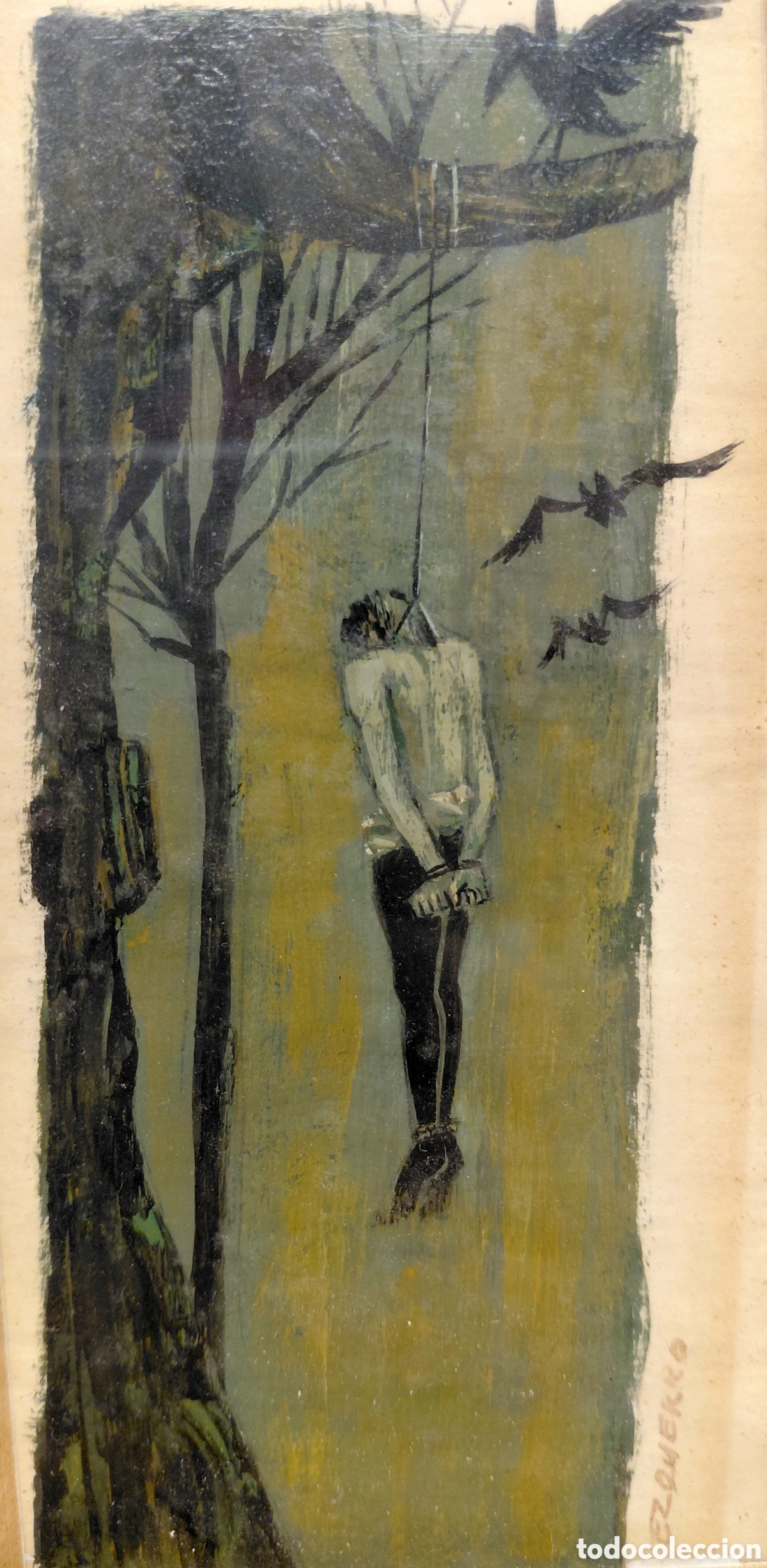 Arte: Fernando Ezquerro (1922-2019). Ilustraci&oacute;n, gouache sobre papel.