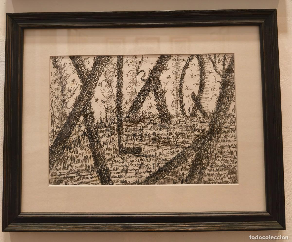 Arte: Dibujo original de Jes&uacute;s Otero Yglesias firmado,titulado y enmarcado