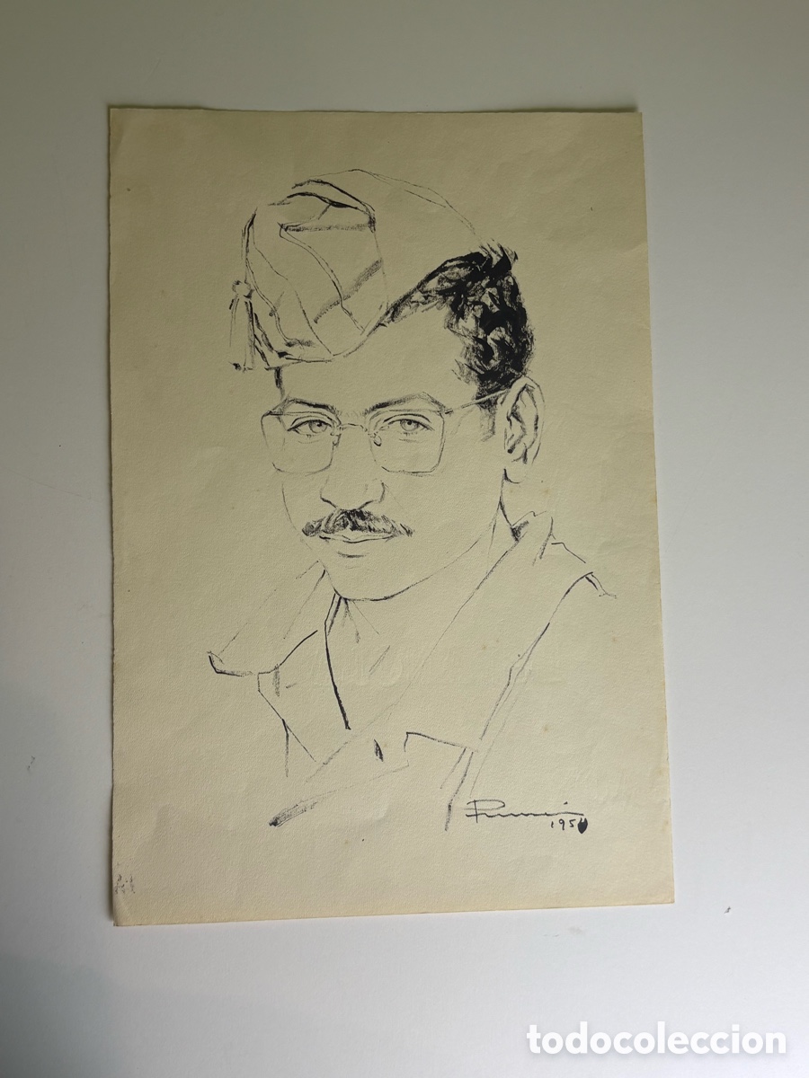 Art: Carles Prun&eacute;s (1937-2017) Dibujo Original Firmado y Fechado 1954