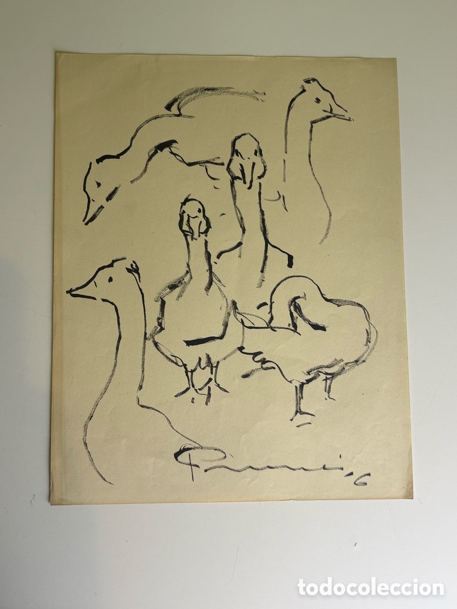 Art: Carles Prun&eacute;s (1937-2017) Dibujo Original Firmado y Fechado 1956