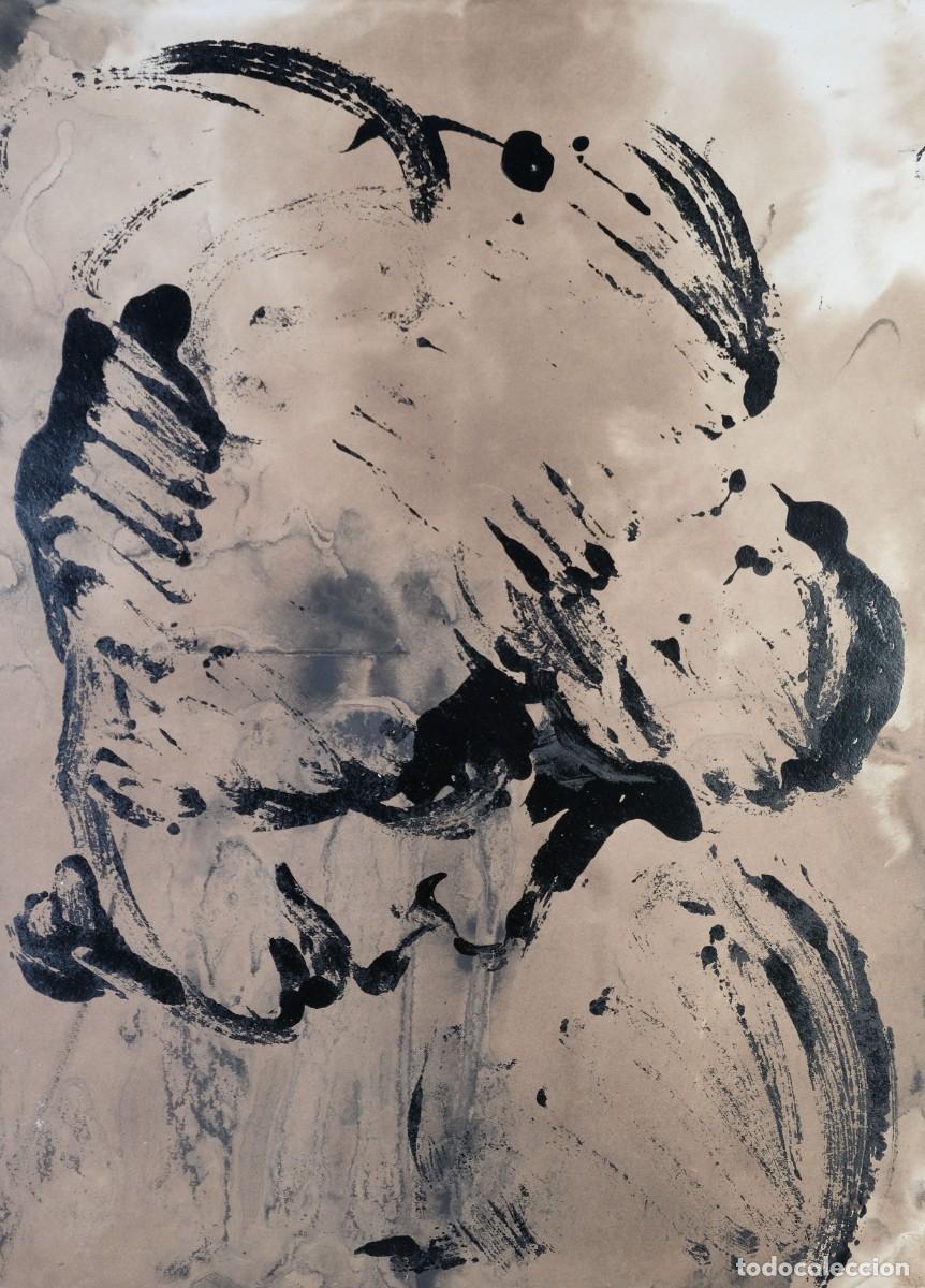 Arte: Dibujo acr&iacute;lico sobre papel Rostro siglo XX