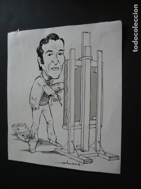 Kunst: ELEUTERIO SANCHEZ EL LUTE DIBUJO ORIGINAL 21 X 18 CM