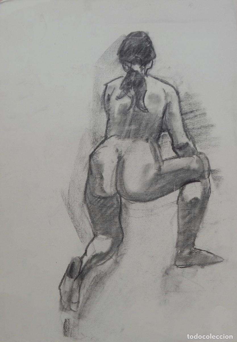 Arte: Carlos Enrique Lencinas G&oacute;mez. L&aacute;piz sobre papel. &rdquo;Desnudo femenino&rdquo;. Sin firmar. 50x35 cm.