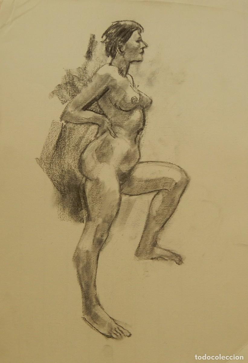 Arte: Carlos Enrique Lencinas G&oacute;mez. L&aacute;piz sobre papel. &rdquo;Desnudo femenino&rdquo;. Sin firmar. 50x35 cm.